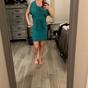 Teal flowy dress
